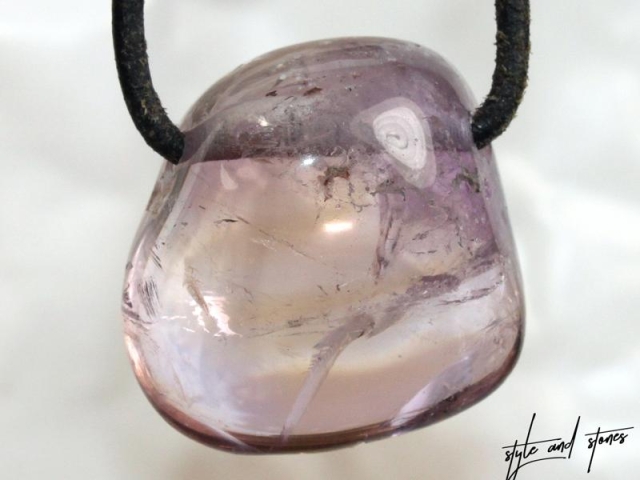 Ametrine on cord