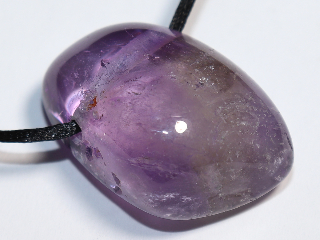 amethyst with cord or silver 925