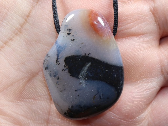 sardonyx with cord or silver 925