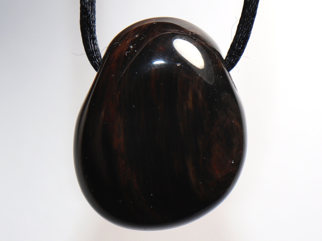 gold obsidian with cord or silver 925