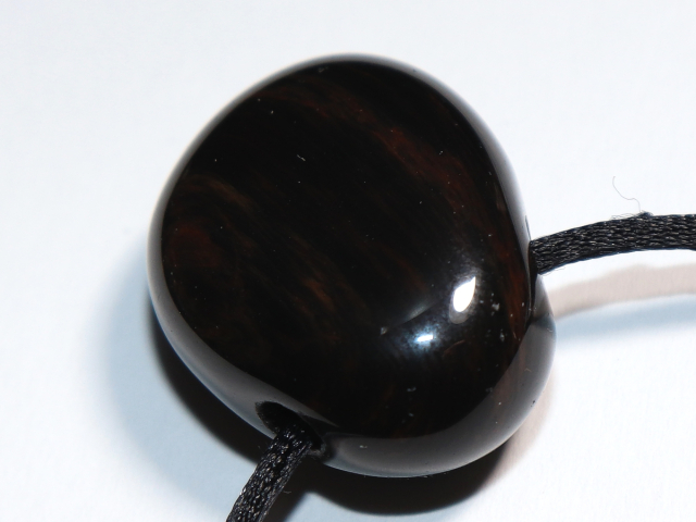 gold obsidian with cord or silver 925