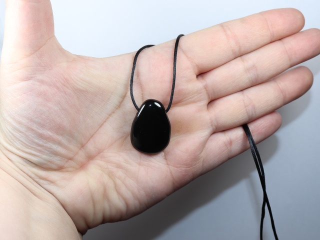 Regenbogenobsidian mit Band oder Silber 925