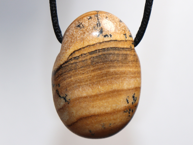 picture jasper with cord or silver 925