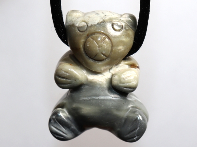 Picasso marble with cord or silver 925