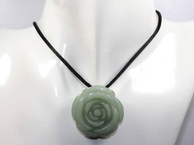 aventurine with cord or silver 925
