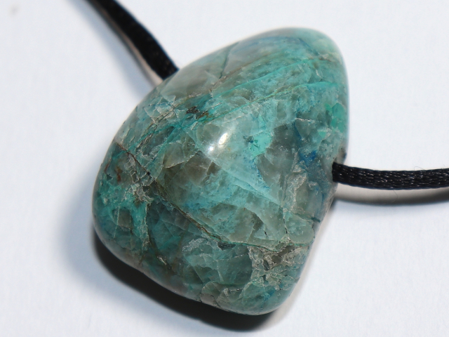 Preview: Chrysokoll und Shattuckit in Quarz mit Band oder Silber 925