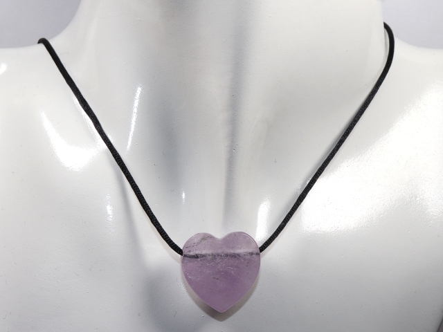 amethyst with cord or silver 925