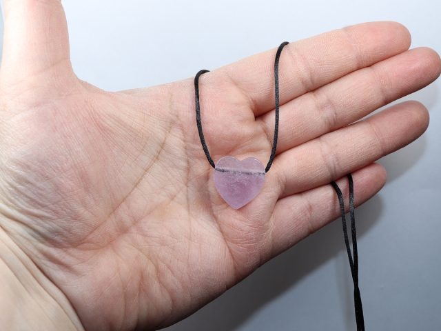 amethyst with cord or silver 925