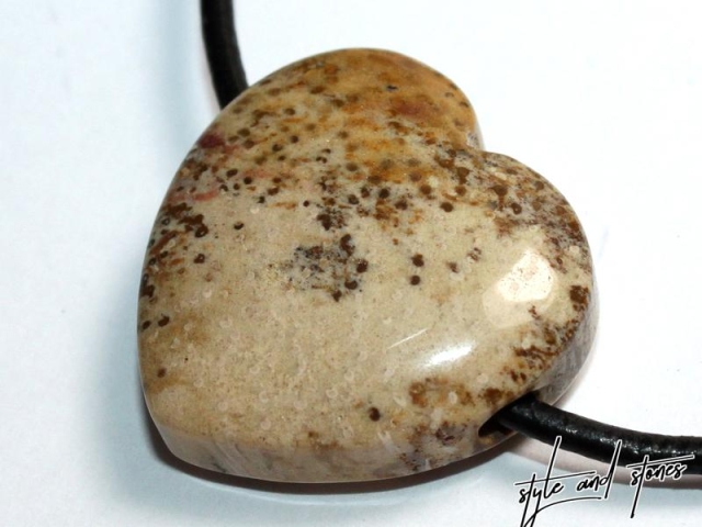 Petrified palm wood on cord