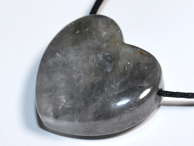 Turmalin in Quarz mit Band oder Silber 925