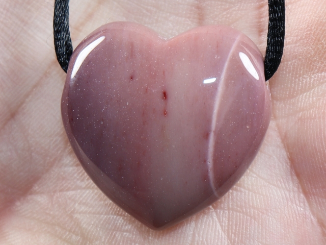 mookaite with cord or silver 925