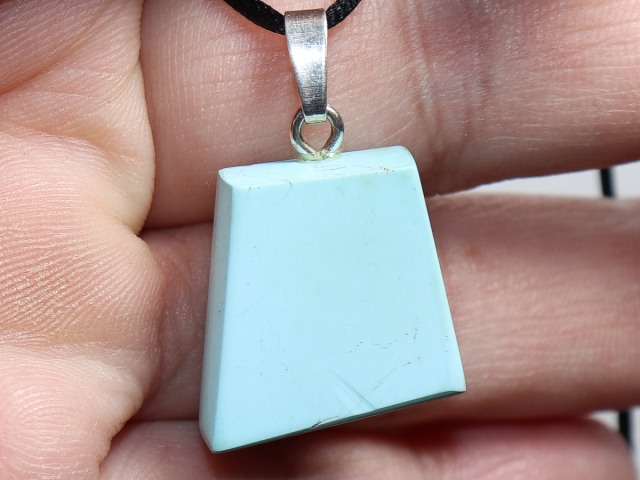 turquoise with cord or silver 925