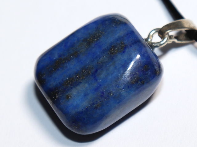 lapis lazuli with cord or silver 925