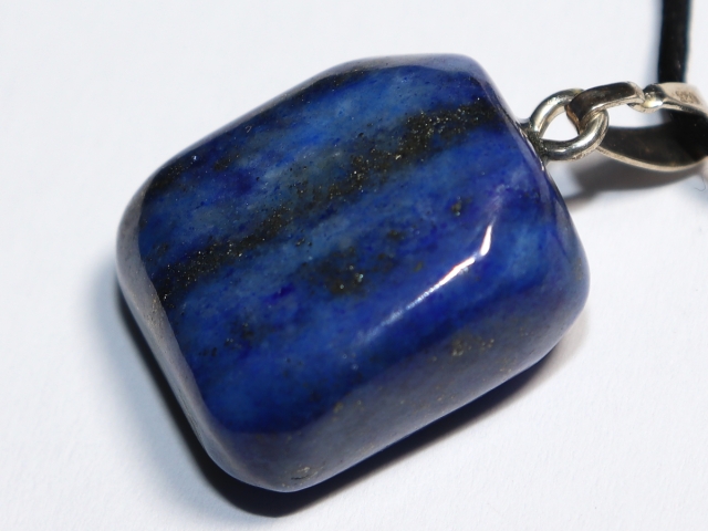 lapis lazuli with cord or silver 925