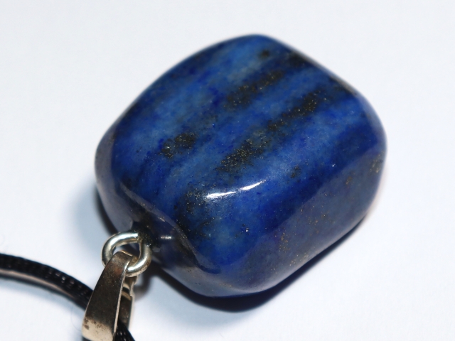 lapis lazuli with cord or silver 925