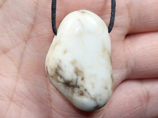 howlite with cord or silver 925