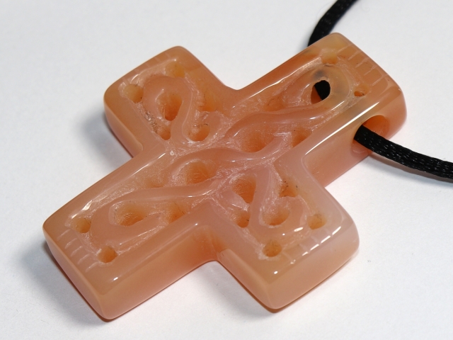 agate with cord or silver 925