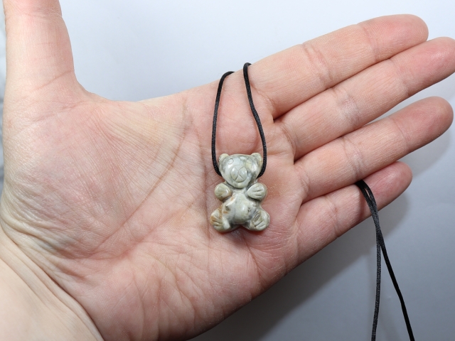 Picasso marble with cord or silver 925