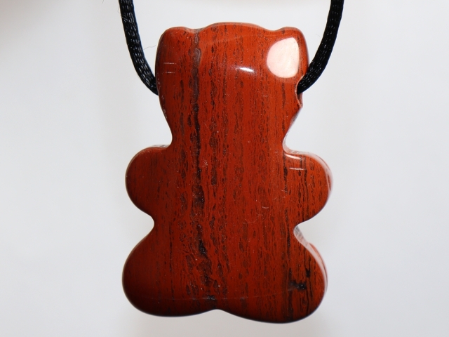 red jasper with cord or silver 925