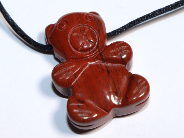 red jasper with cord or silver 925