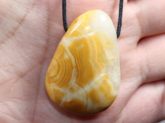 crazy lace agate with cord or silver 925