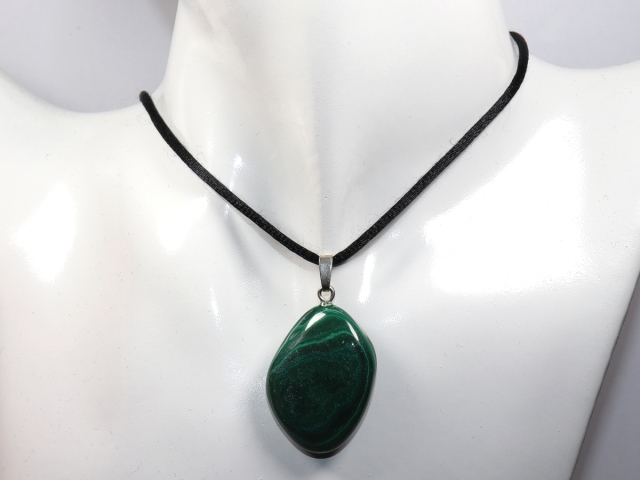 Malachit mit Band oder Silber 925