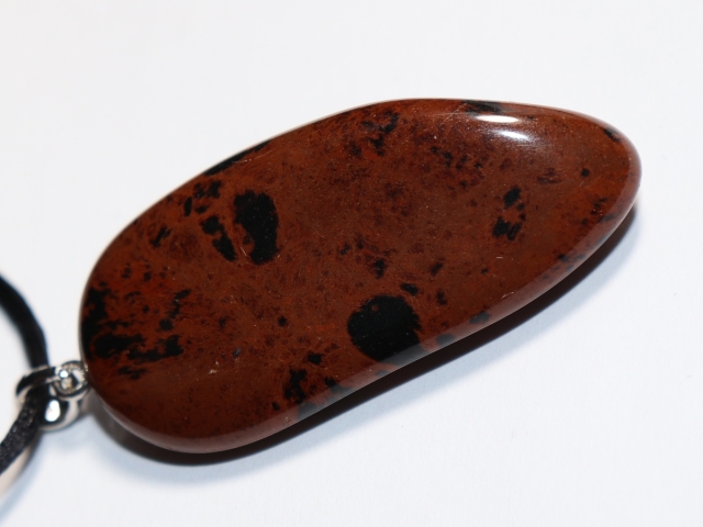 Mahagoniobsidian mit Band oder Silber 925