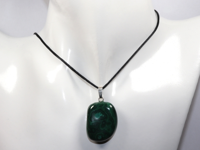 Malachit mit Band oder Silber 925