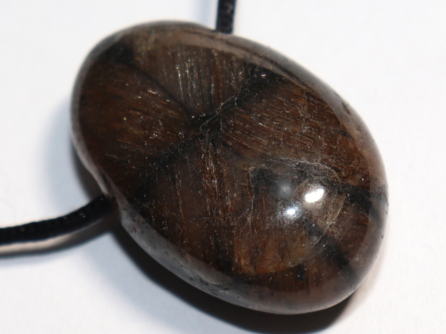 cross stone with cord or silver 925
