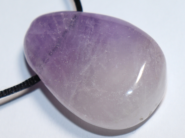 amethyst with cord or silver 925
