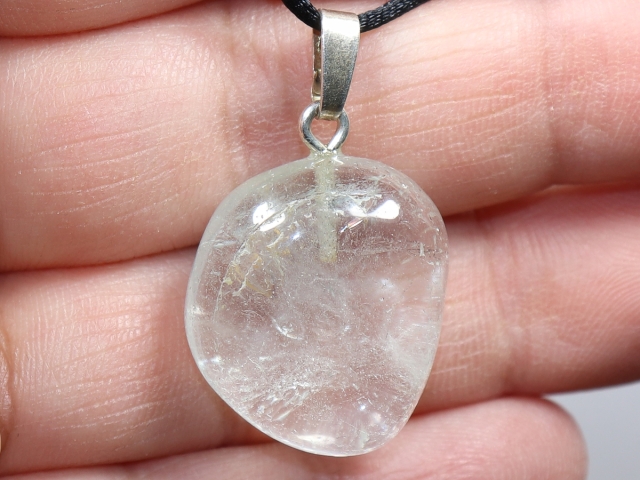 topaz with cord or silver 925