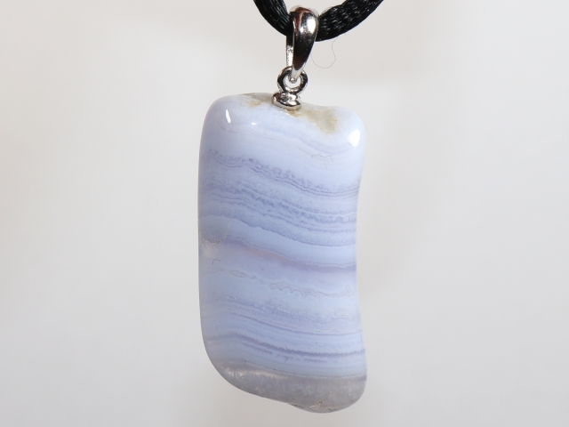 chalcedony with cord or silver 925
