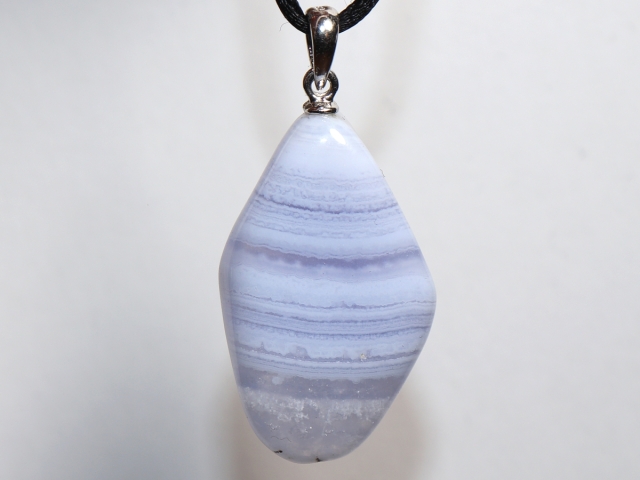chalcedony with cord or silver 925