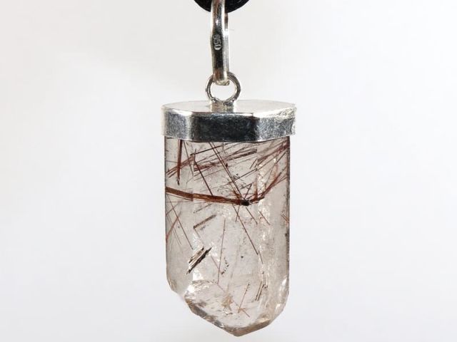 Rutilated quartz on cord