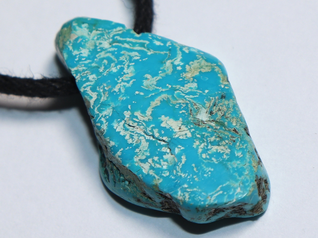 turquoise with cord or silver 925