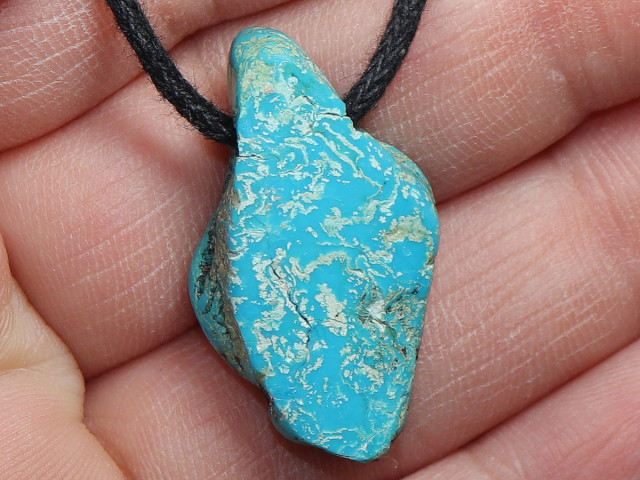 turquoise with cord or silver 925