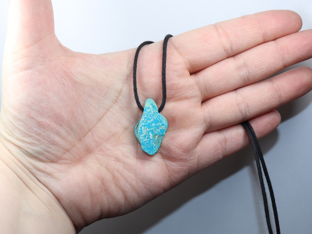 turquoise with cord or silver 925