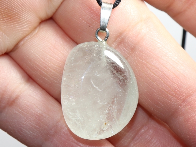 topaz with cord or silver 925