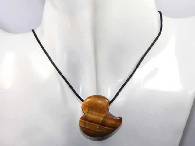 tiger's eye with cord or silver 925