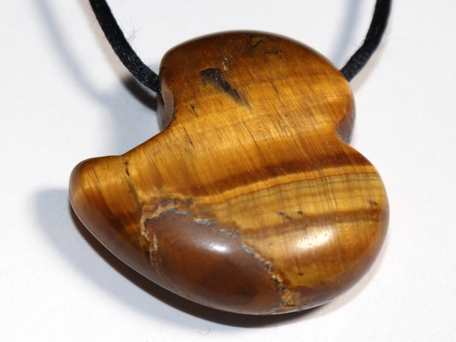 tiger's eye with cord or silver 925