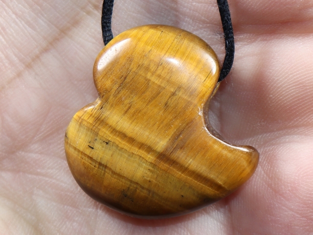 tiger's eye with cord or silver 925