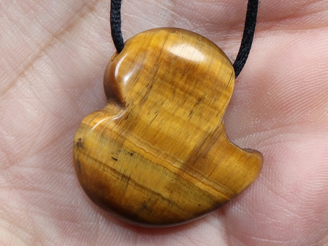 tiger's eye with cord or silver 925