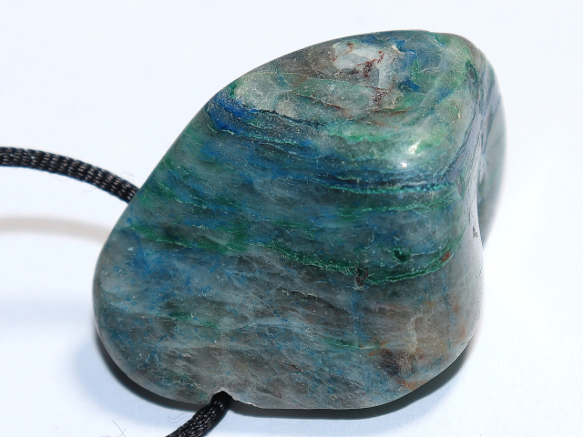 Chrysokoll in Quarz mit Band oder Silber 925