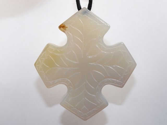 agate with cord or silver 925