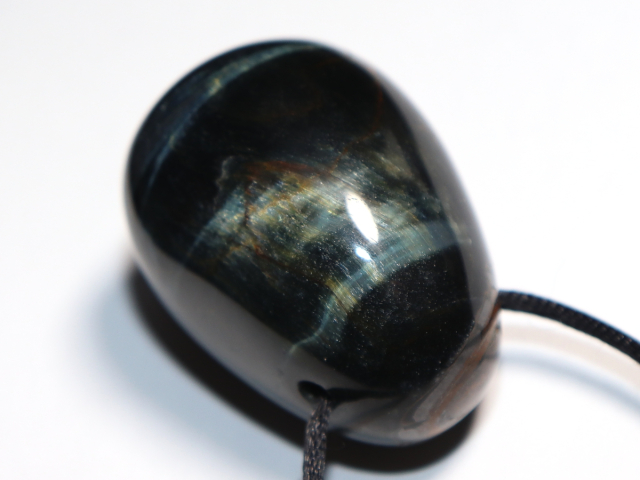 Preview: Falkenauge mit Tigerauge mit Band oder Silber 925