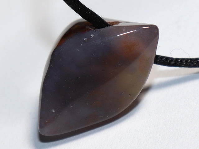 eye agate (sardonyx) with cord or silver 925