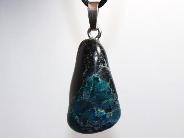 Chrysokoll mit Band oder Silber 925