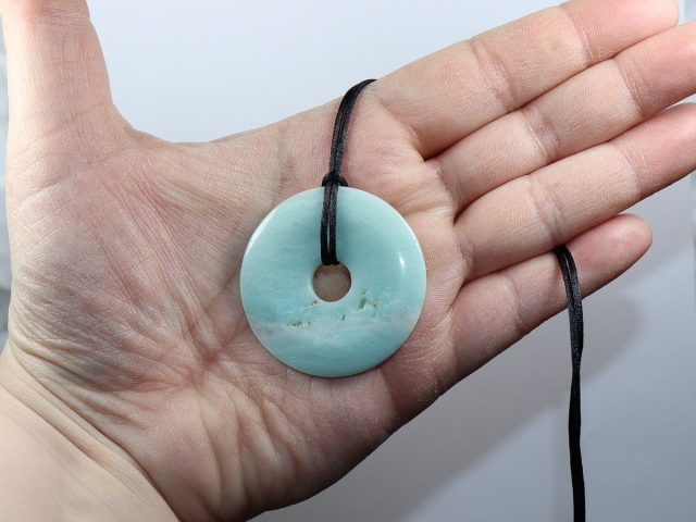 amazonite with cord