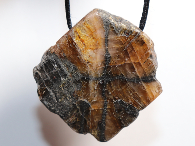 Preview: cross stone with cord or silver 925