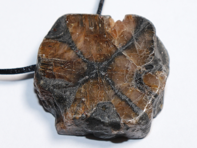 Preview: cross stone with cord or silver 925